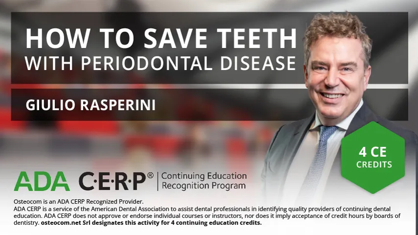 How to save the teeth with periodontal disease (Sample 2 ADA CERP)