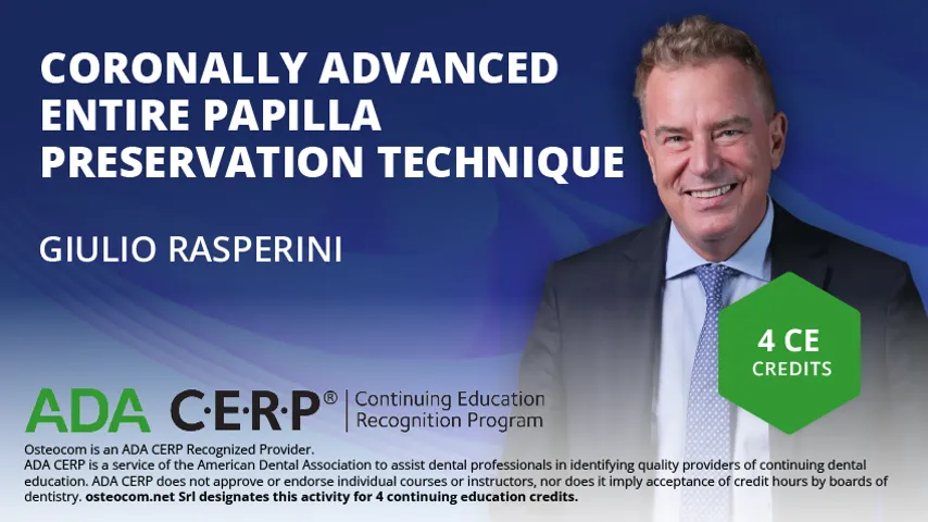 Coronally Advanced Entire Papilla Preservation Technique ADA CERP
