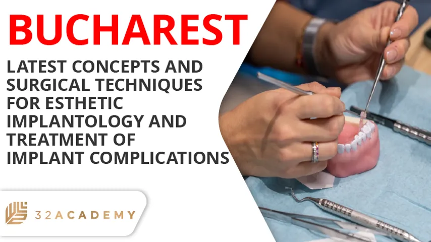 Latest concepts and surgical techniques for esthetic implantology and treatment of implant complications - Novembre 2026
