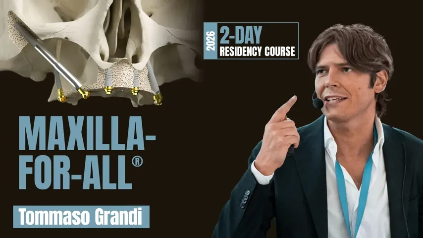  Maxilla-For-All®: Full Arch immediate restoration with pterygoid, trans-sinus and zygomatic implants - October, 2026