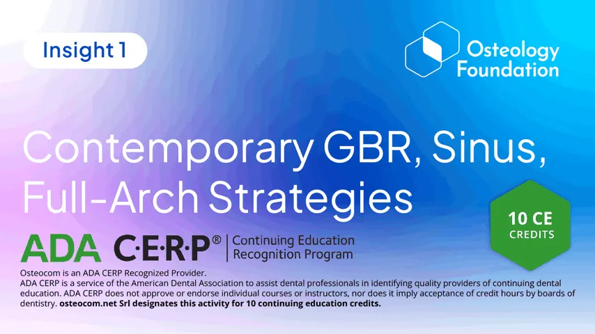 ADA CERP - Contemporary GBR, Sinus & Full-Arch Strategies